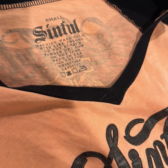 Sinful shirt size small - Picture 2 of 4